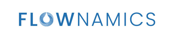 Flownamics logo for the website header.
